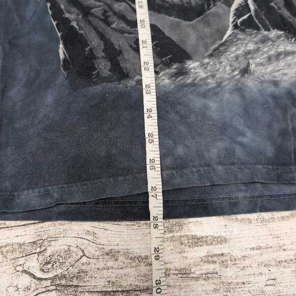 Vintage The Mountain 2001 Grey Tie Dye Dragon Shirt Men Size Large - Picture 6 of 7